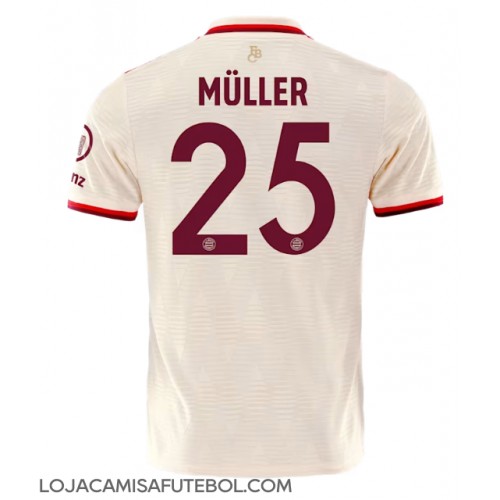 Camisa de Futebol Bayern Munich Thomas Muller #25 Equipamento Alternativo 2024-25 Manga Curta